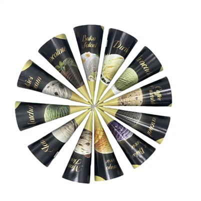 22 degre 65 * 167mm aliminyòm papye kòn papye pou chèn kafe ak restoran